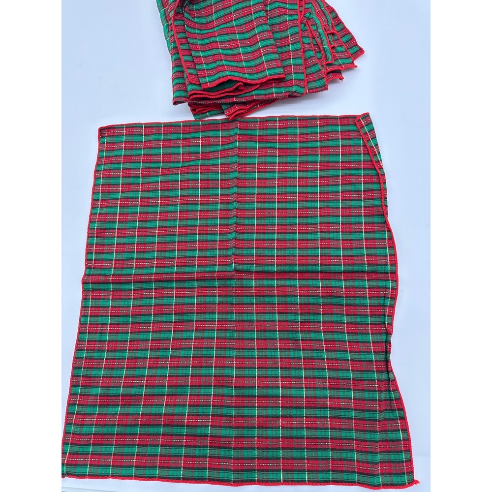 Christmas Napkins Red and Green Set of 8 15x18